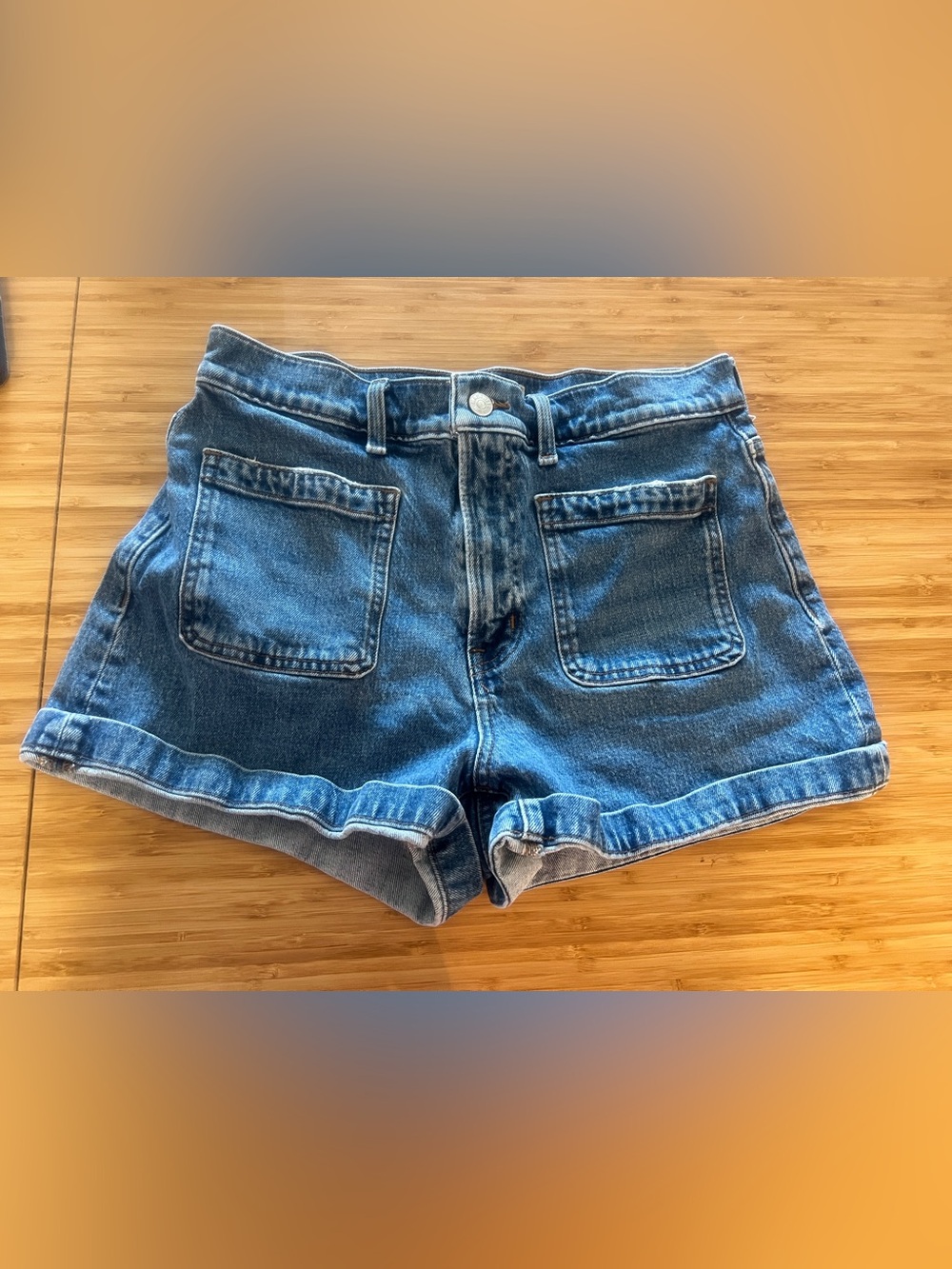Madewell Vintage-Inspired Blue Denim Shorts